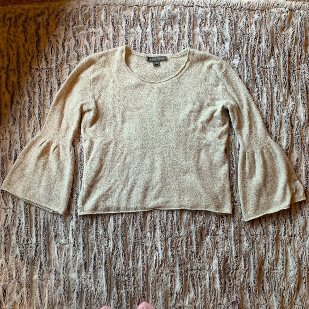 French Connection Size Small soft white/gray sweater